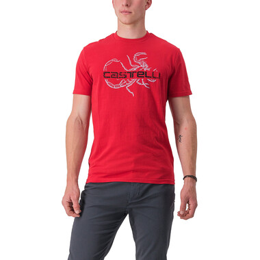 T-Shirt CASTELLI FINALE Rosso 2023